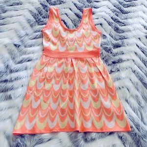 Wow Couture Fit and Flare Neon Dress